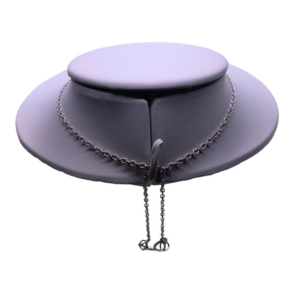 Imitation Dark Pink Crystal Rhinestone Gemstone Angel Wings Heart Necklace - Picture 10 of 11